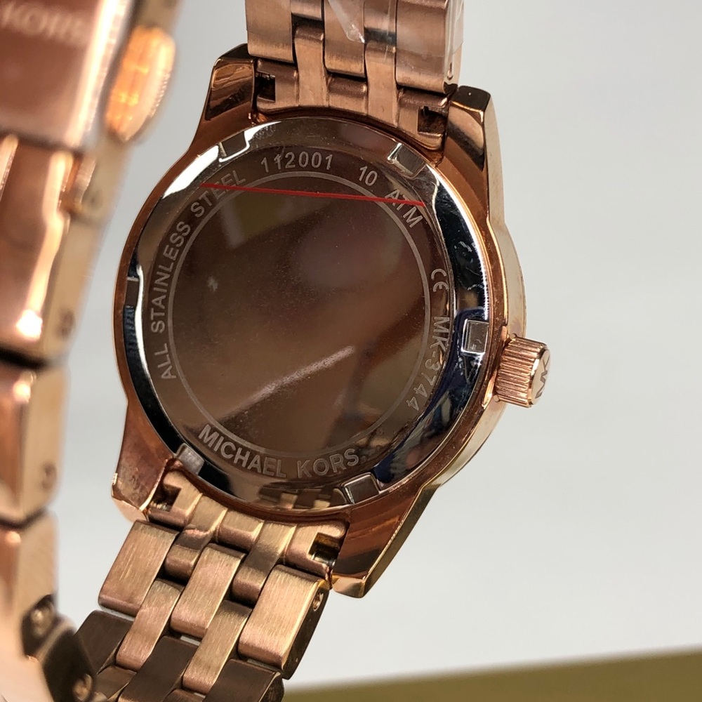 Michael Kors Ritz Rose Three-Hand Rose Gold-Tone - Picture 8 of 14